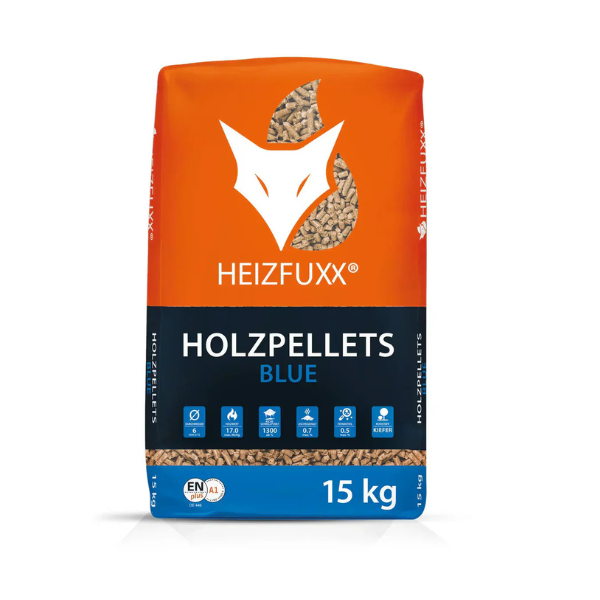 Heizfuxx® Holzpellets Blue – Premium Hartholzpellets (975 kg)