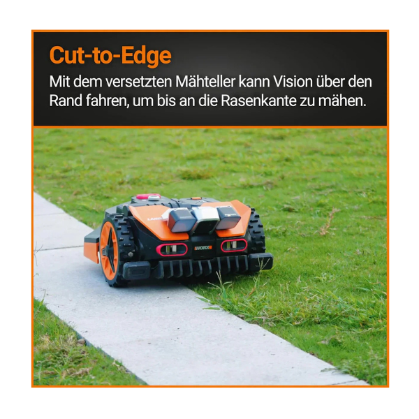 WORX Landroid Vision M600 – Mähroboter ohne Begrenzungskabel