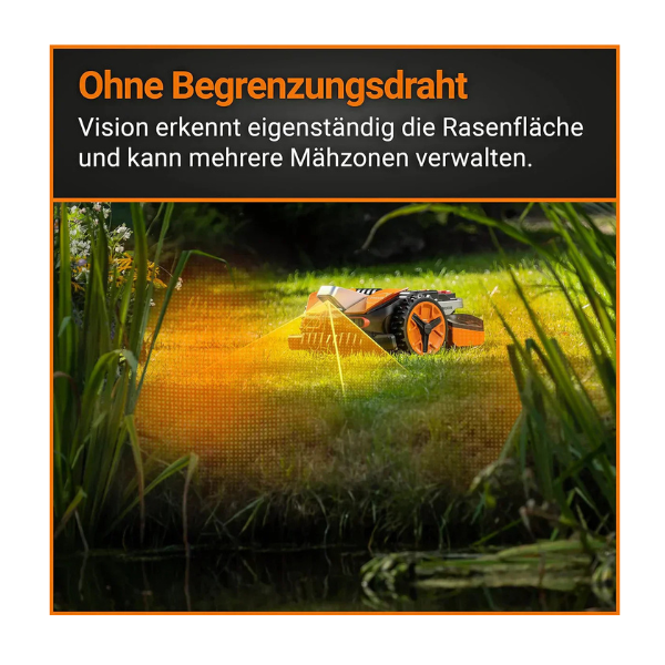 WORX Landroid Vision M600 – Mähroboter ohne Begrenzungskabel