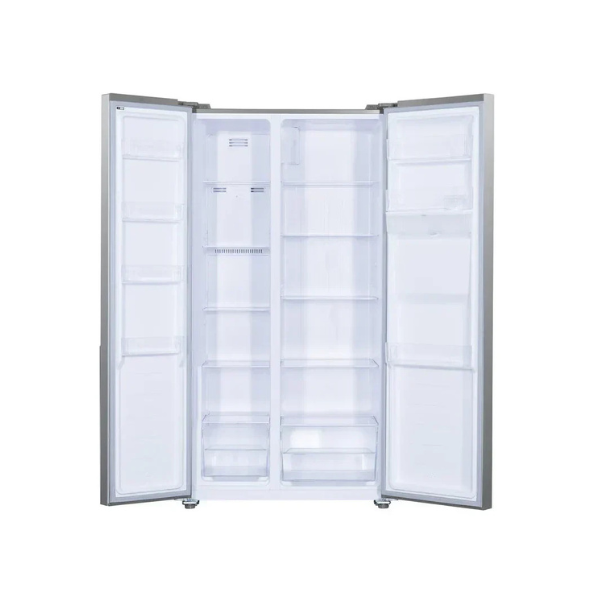 PKM SBS444EIXWD Side-by-Side Kühl-Gefrierkombination – 439 L, No Frost, Wasserspender, Inox-Design